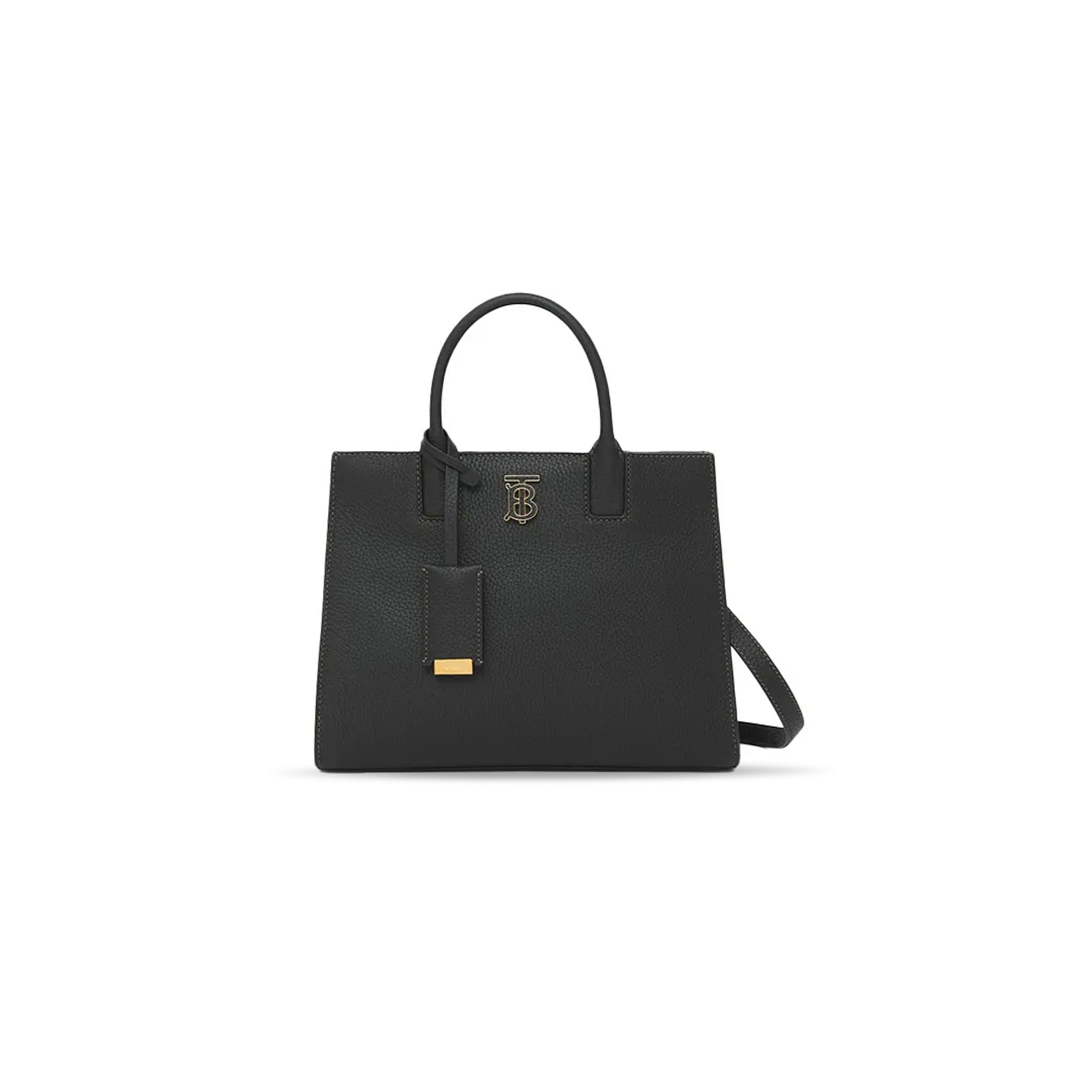 Bv*b*rry mini frances tote bag in grain leather 80490441 (27*20*11cm)